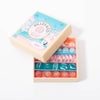 Mini box of Miami Wave marbles in peach pink turquoise clear from Biulles & Co